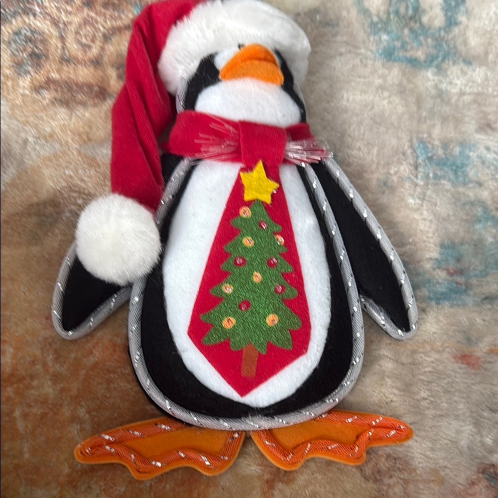 Festive Penguin Christmas Ornament - Picture 4 of 4
